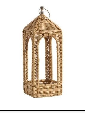 My Texas House 14.75” Rattan Lantern